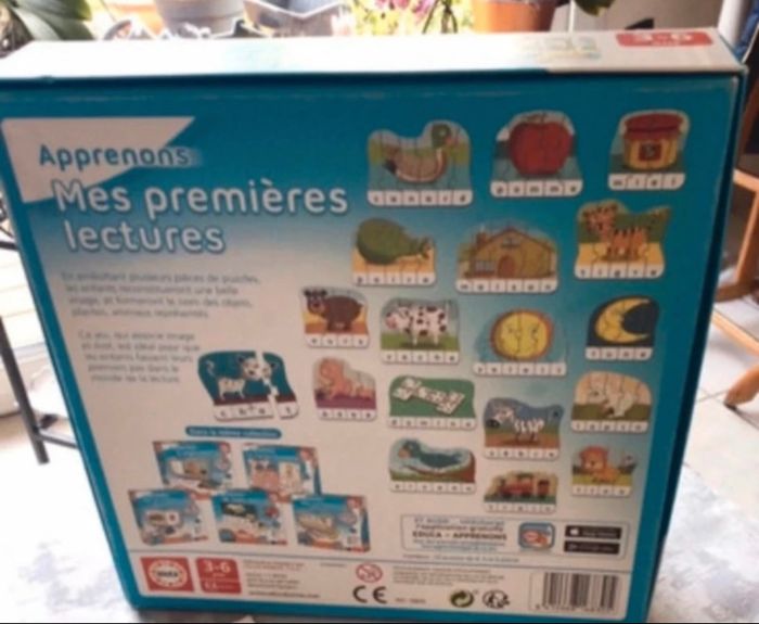 Jeu éducatif “Apprenons les premières lectures” Educa – 3-6 ans – complet - photo numéro 2