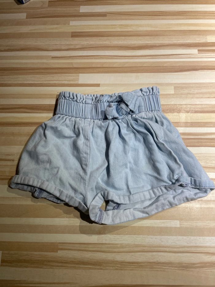 Short bleu clair 9 mois