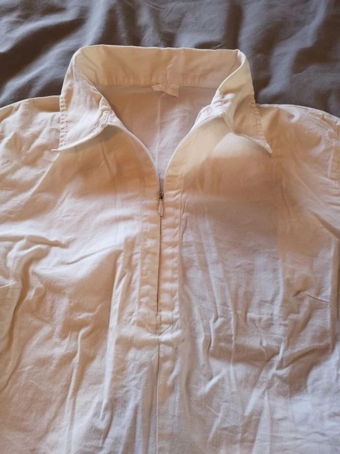 Chemisier zippé blanc 38 - photo numéro 3