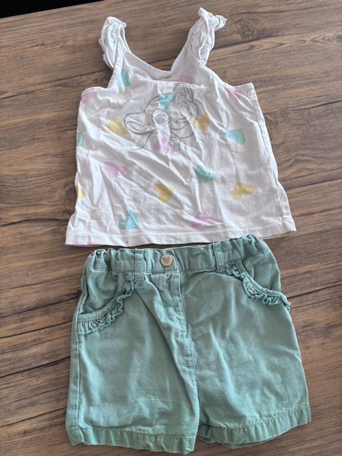 Ensemble short débardeur 23 mois