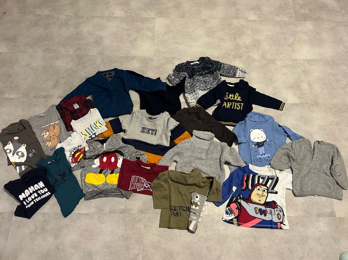 Pull et tee shirt manche longue garçon 9 mois