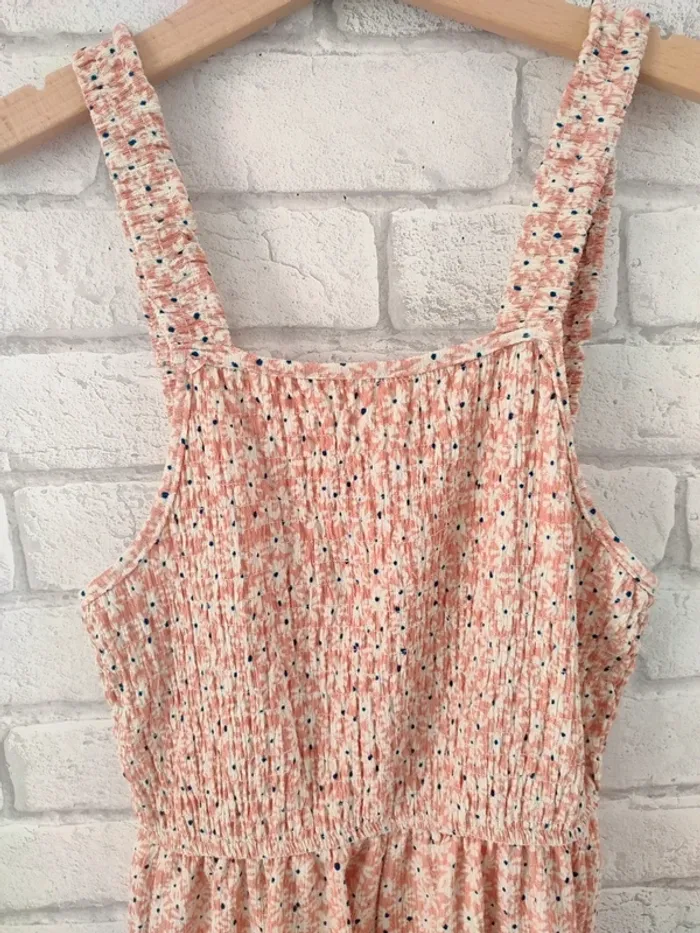 Combinaison Zara – Imprimé Liberty rose & crème – 7 ans - photo numéro 3