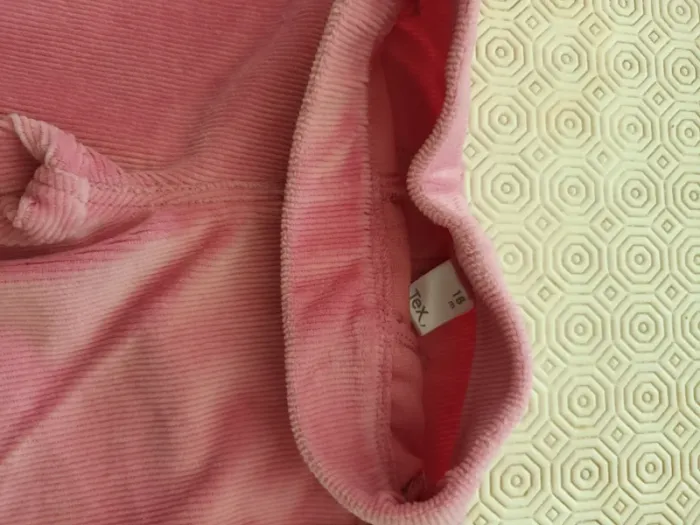 Pantalon Tex 18 mois velours côtelé rose - photo numéro 3