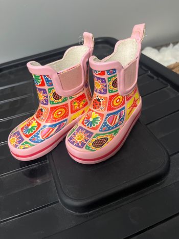 Paire de bottes de pluie bébé fille