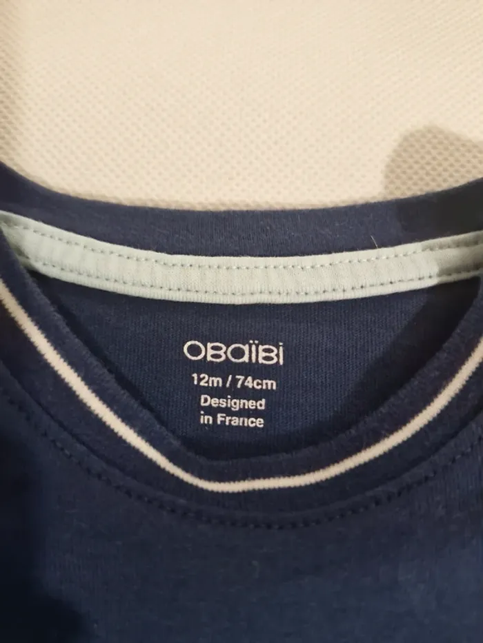 Obaïbi - 12 mois - T-shirt manches courtes - photo numéro 3