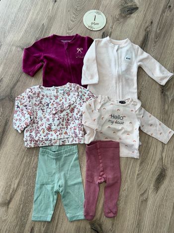 Lot vêtement 1 mois fille kiabi tape à l’œil pyjama 1 mois fille 