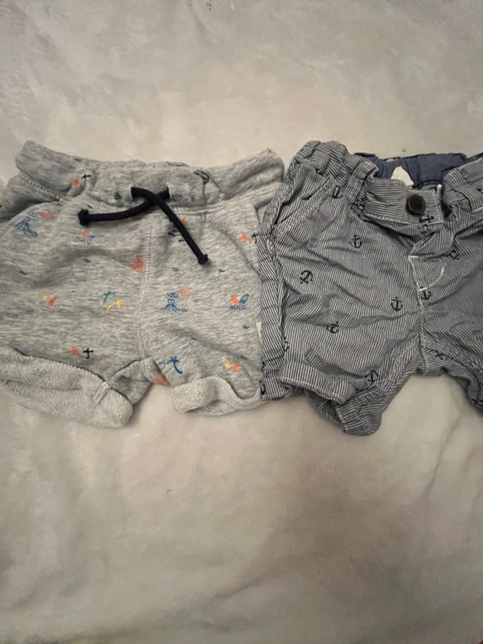 Lot 2 short h&m  4-6 mois