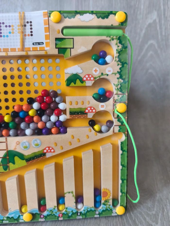 Jeu en bois magnétique de classification des couleurs Montessori - photo numéro 4