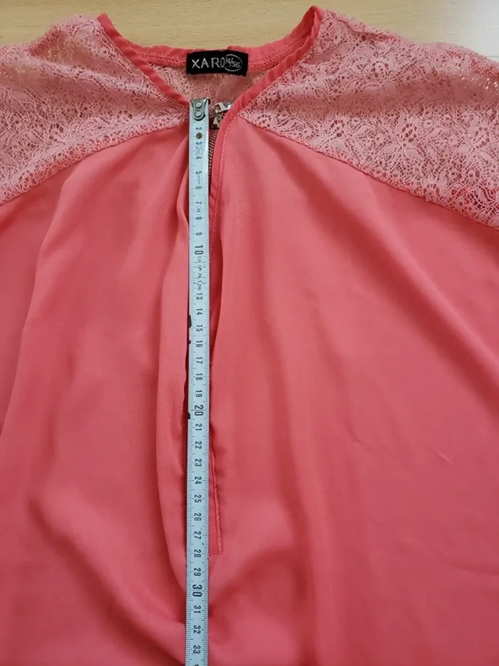 Blouse manches courtes corail - photo numéro 6