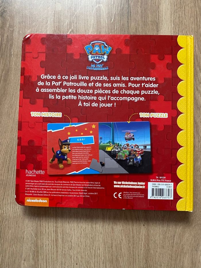 Livre puzzle pat patrouille - photo numéro 2