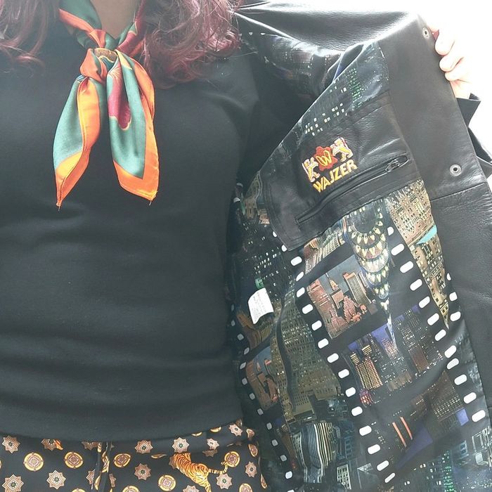 Veste en cuir Vintage L/XL - photo numéro 7