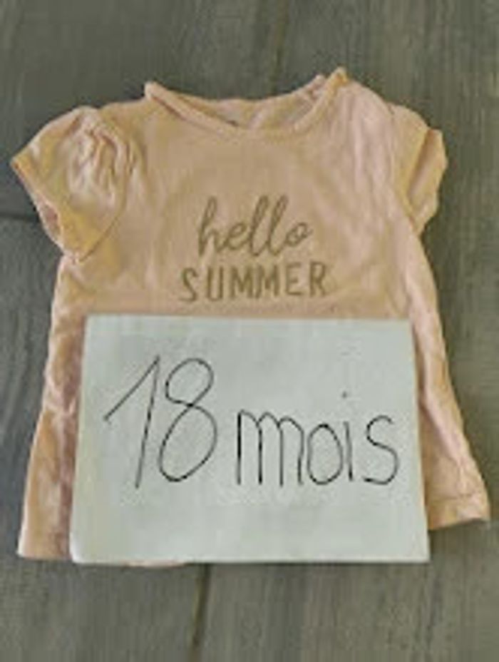 Lot n°384 T-shirt Kiabi 18 mois