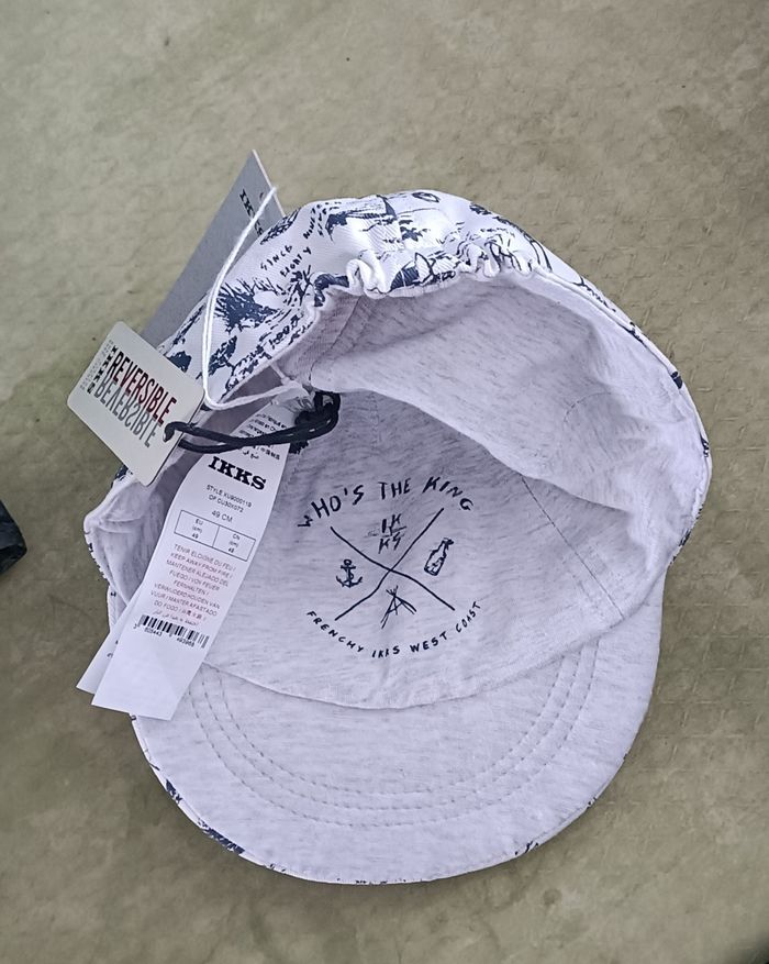 Casquette IKKS neuve 49 cm reversible - photo numéro 2