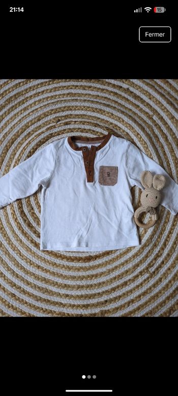 Haut manches longues 12 mois