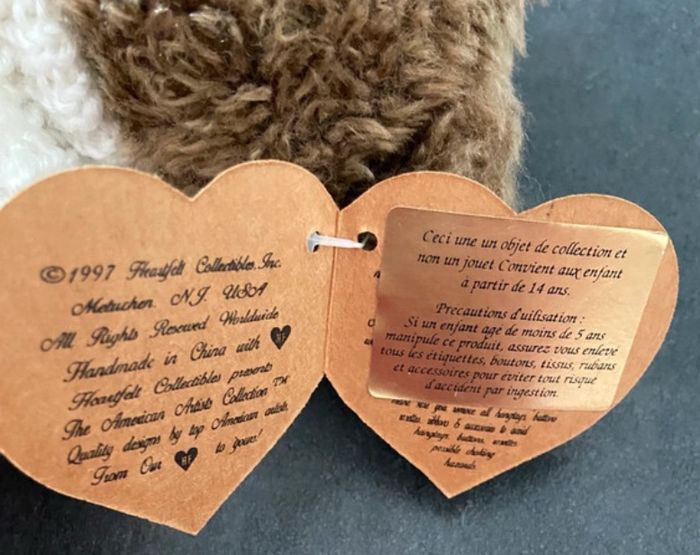 Ours en peluche Clarence de Heartfelt Collectibles - photo numéro 3