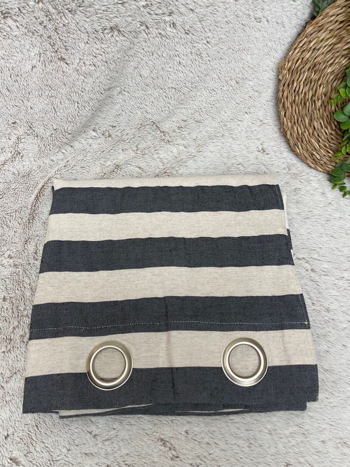 Rideaux à rayure beige et gris - IKEA - photo numéro 8