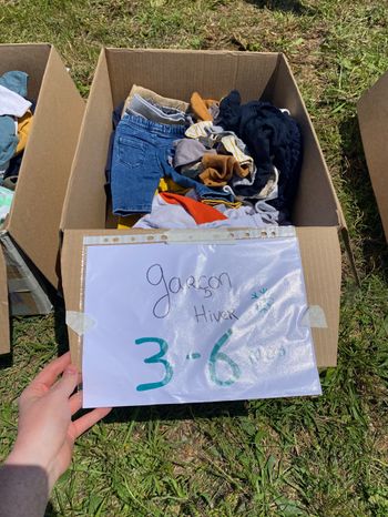 Cartons vêtement hiver