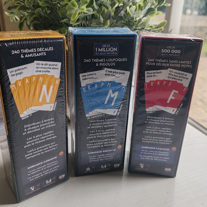 🔡 Lot de 3 jeux Speed Bac (Neufs) sous cellophane 🔡 - photo numéro 2