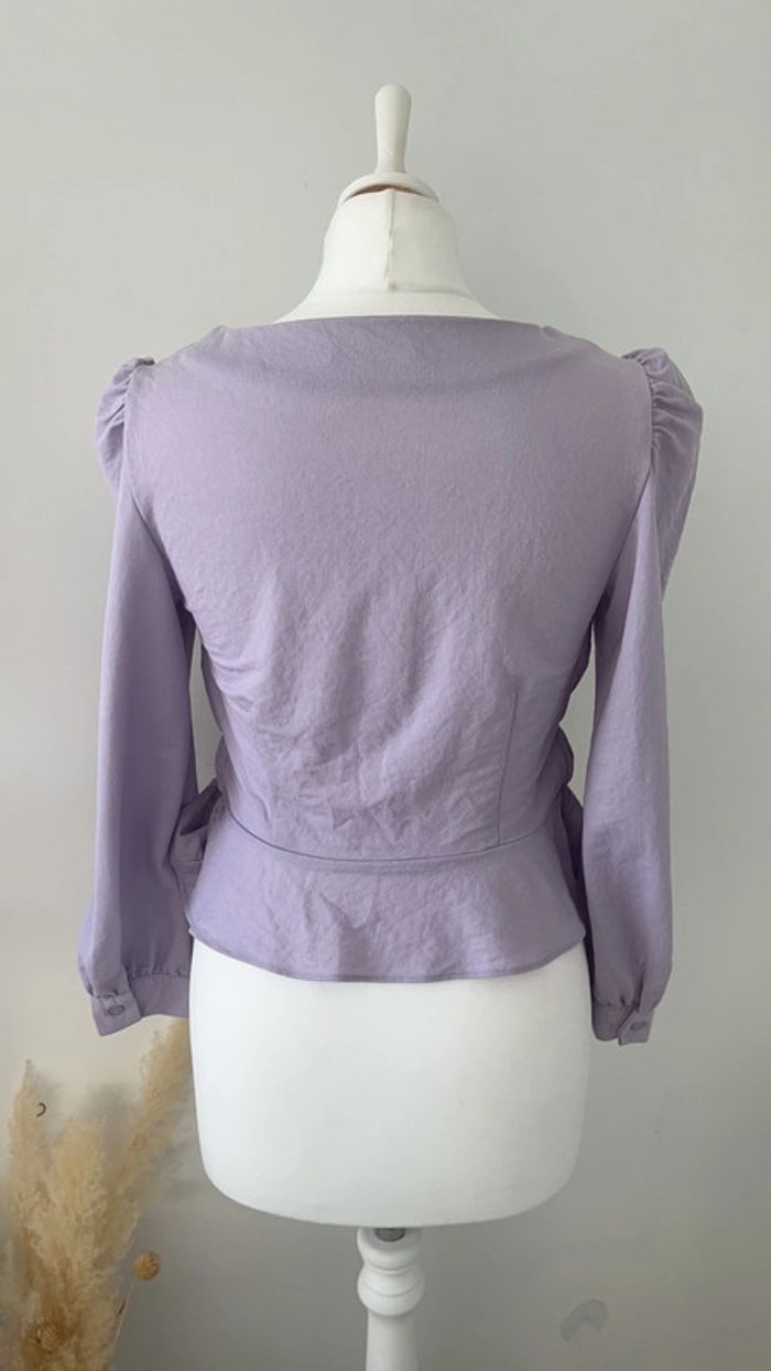 Blouse Crop top Lila MNG S comme neuve - photo numéro 3