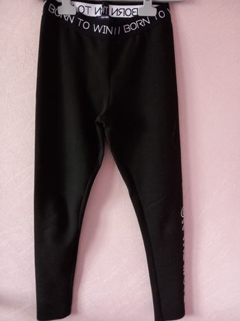 Legging noir avec ecriture