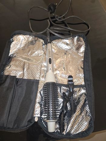 Lisseur brosse électrique chauffante