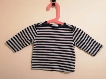 Tee-shirt manches longues garçon 6 mois obaïbi