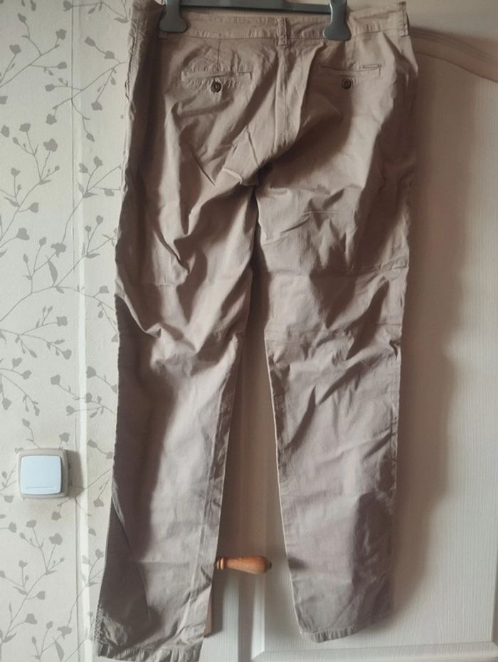 Neuf Pantalon droit Voodoo beige crème sable taille 44 - photo numéro 2