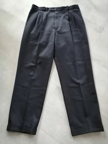 pantalon à pinces à carreaux taille 42