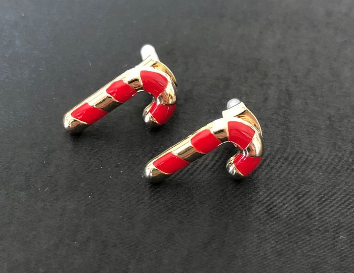 Boucles d’oreilles Sucre d’orge 🍭 neuves