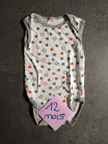 Body étoiles 12/18 mois