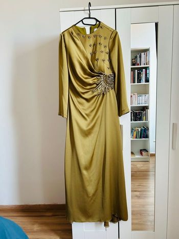 Robe de soirée longue verte à strass Setrms Made In Turquie Taille M