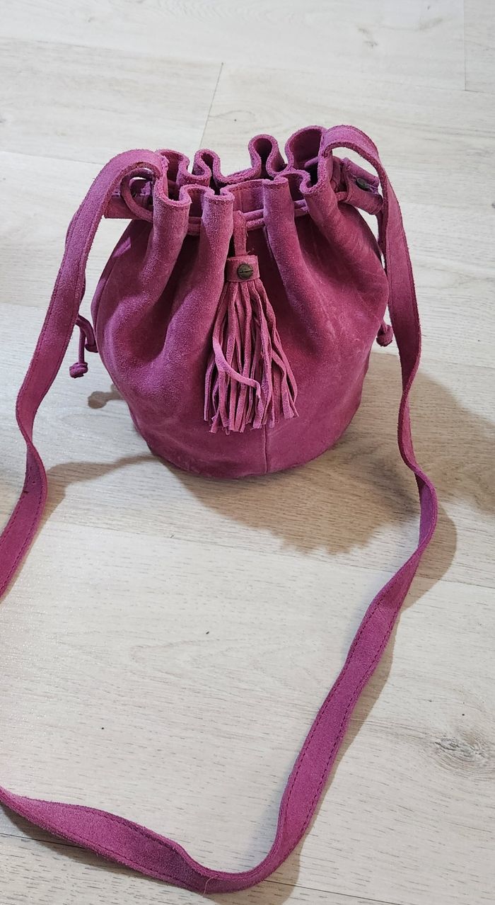 Sac a bandoulière en Vrai Cuir Promod - photo numéro 4