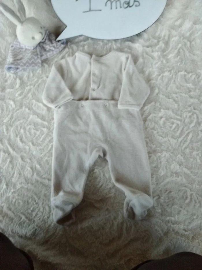 Pyjama grenouillère velours Mixte 1 mois "Travel & Adventure" Vertbaudet - photo numéro 11