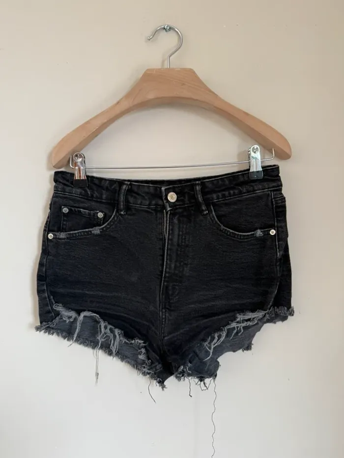 Short jean noir Zara