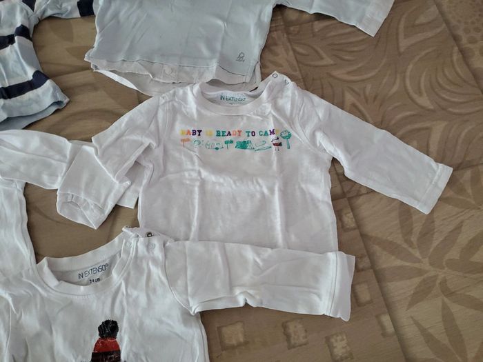 Lot 5 T-shirts manches longues 74 cm - photo numéro 5