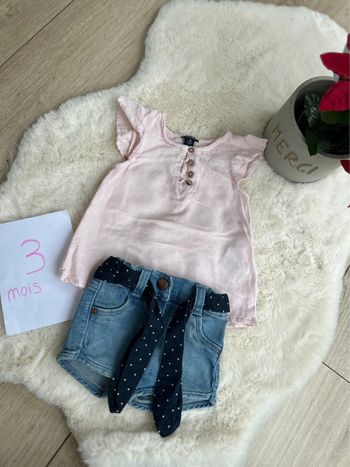 Ensemble fille ~ 3 mois