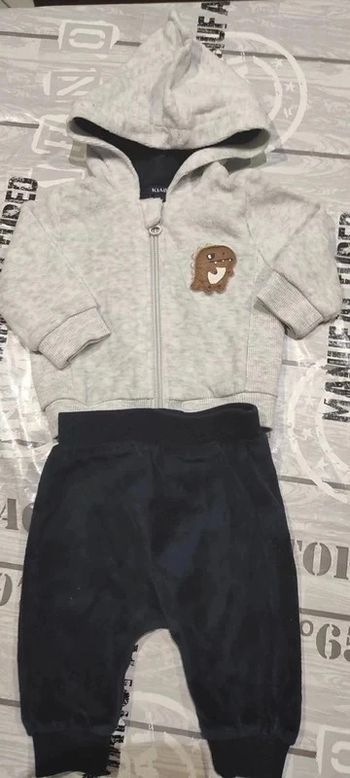Ensemble capuche 🐲 Kiabi 3 mois