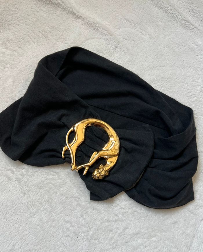 Ceinture de taille panthère vintage kitsch 80s - Taille 80cm - photo numéro 5