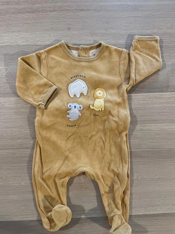 Pyjama marron 3 mois kiabi