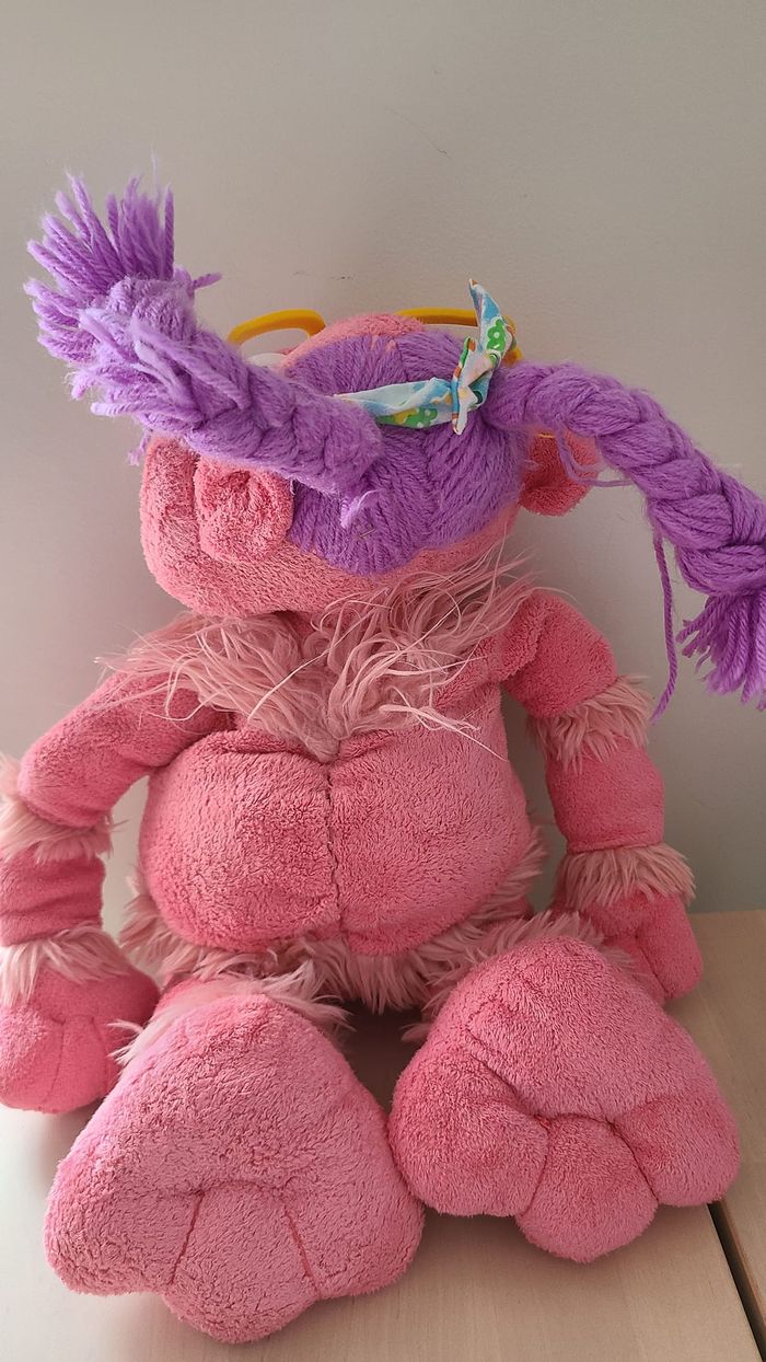 Peluche Los Lunnis Espagnol TV show rose mauve 40 cm Quiron 2006 - photo numéro 6