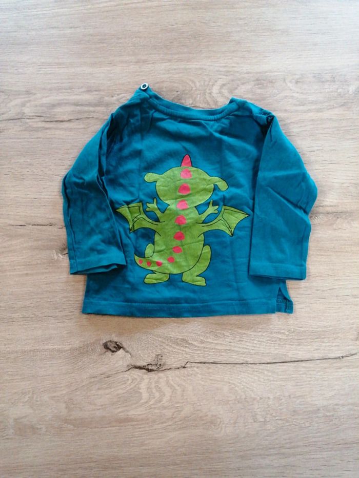 5 tee shirts manches longues 12 mois - photo numéro 4