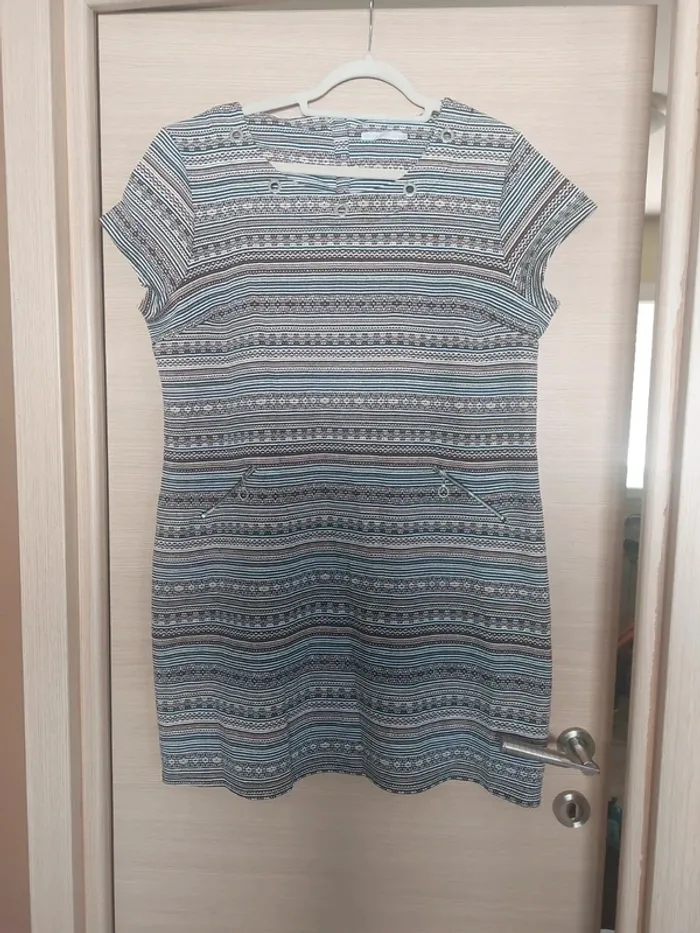 Robe d été armand thiery à rayures  grande taille