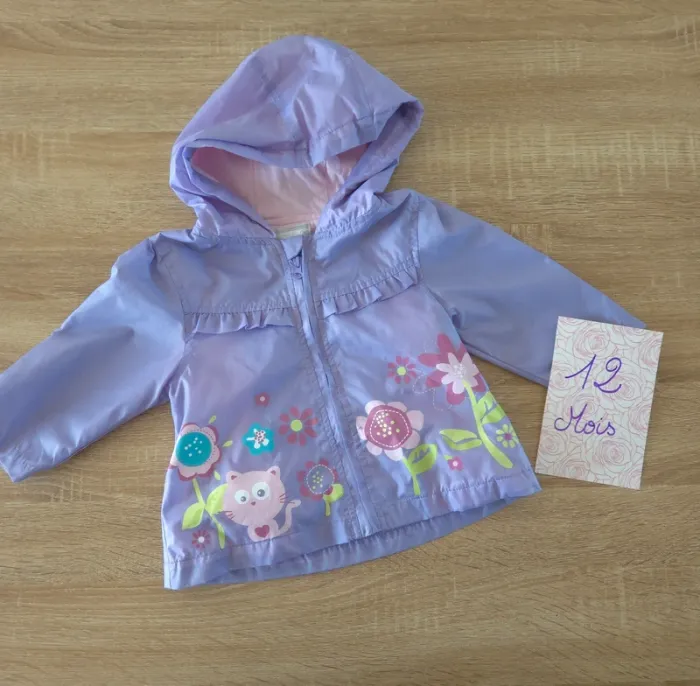Coupe vent Violet parme 12 mois