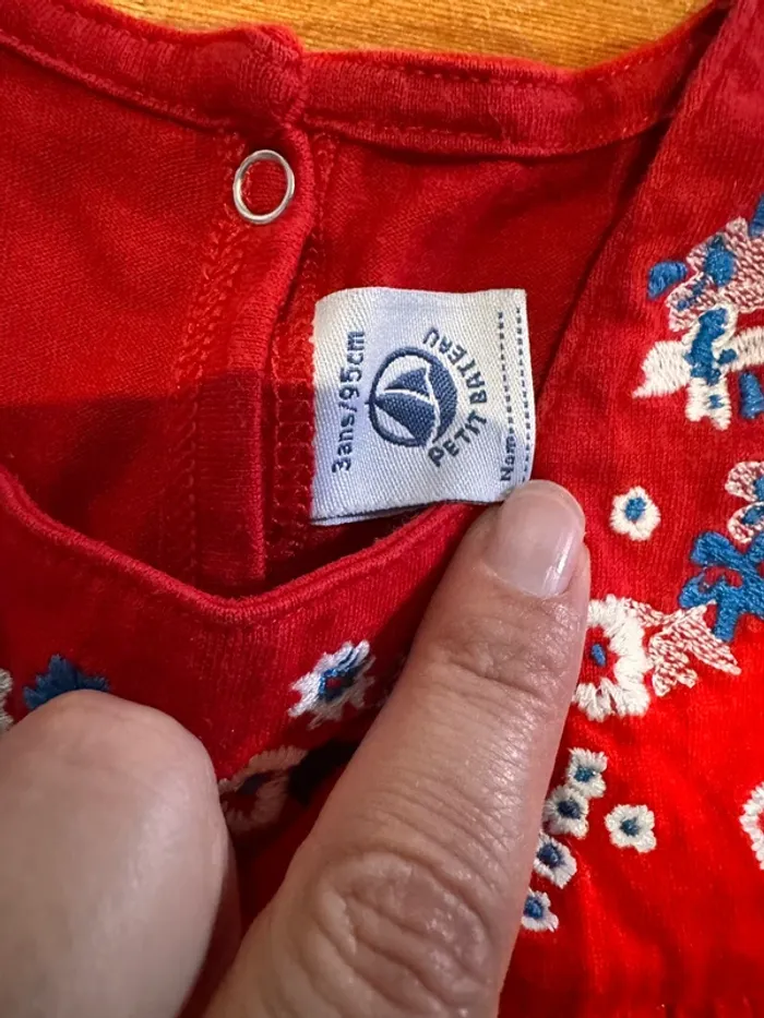 Tunique petit bateau 3a rouge - photo numéro 3