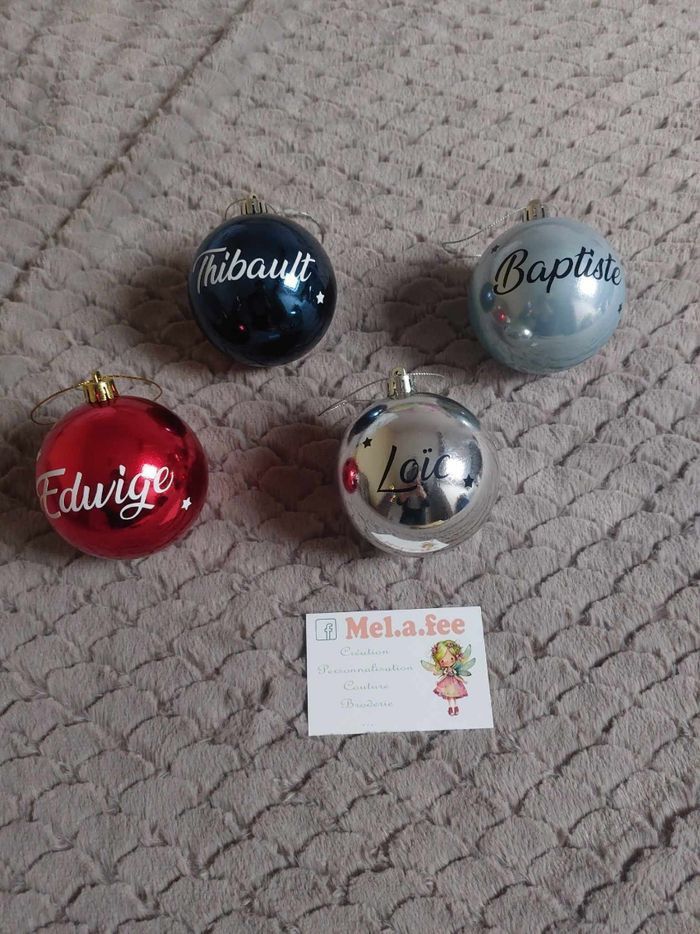 Boule de Noël personnalisé