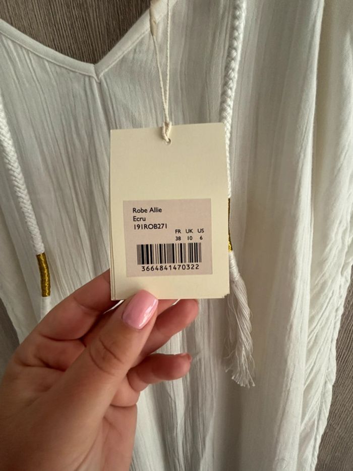 Sublime Robe Sézane bohème blanche - Modèle Allie - T38 - photo numéro 5