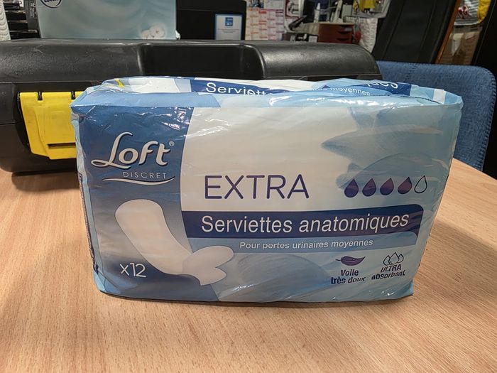 Serviettes fuites urinaire