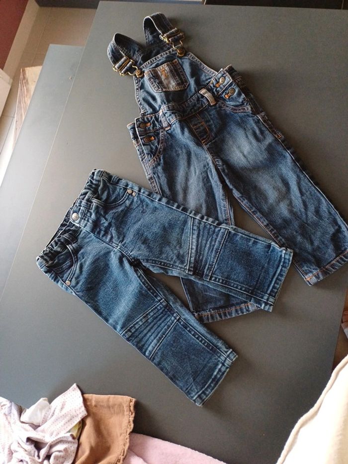 Jean et salopette 18 mois