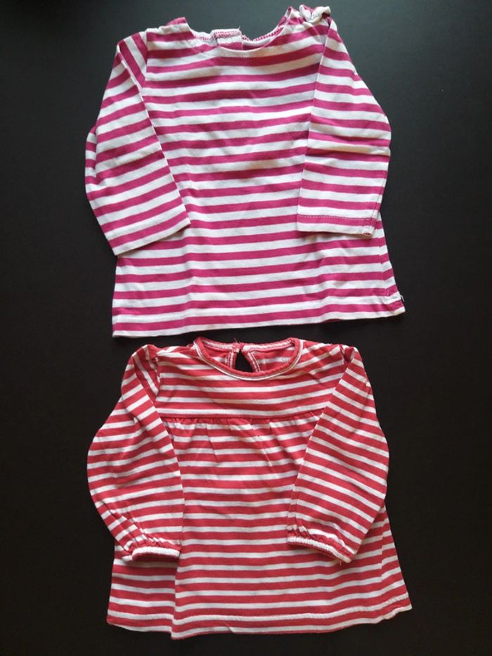 Lot de 2 t-shirts en 6 mois