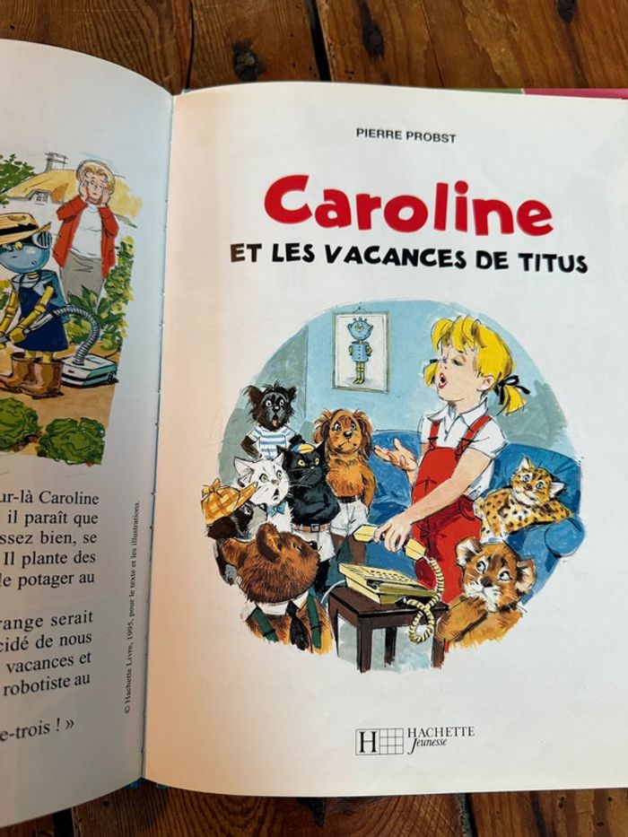 Livre rare Caroline et les vacances de Titus album édition damiers robot bd - photo numéro 8